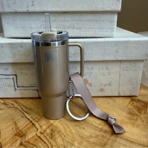 Stanley Ornament Limited Edition Gold/Taupe Keychain OS